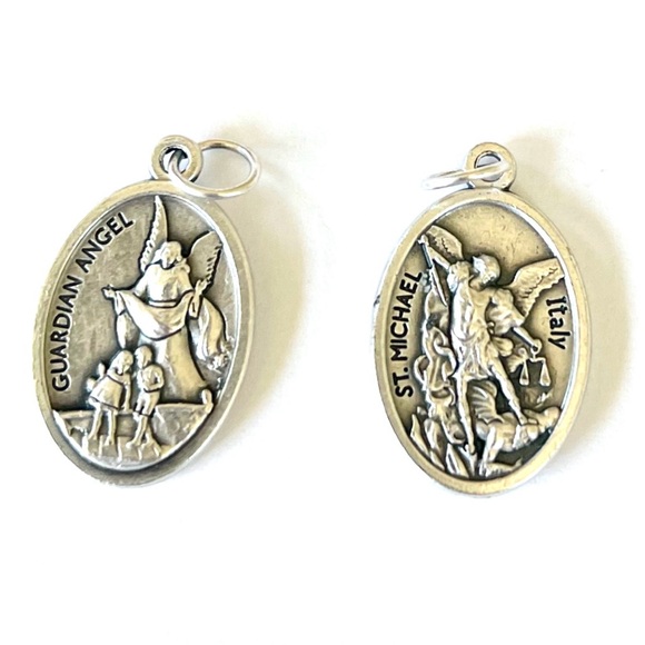 Guardian Angel St Michael medal only CHARITY - Picture 3 of 4
